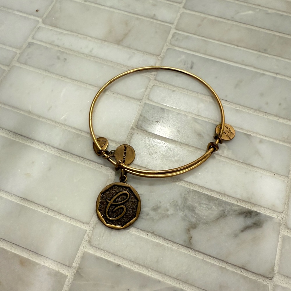 Alex and Ani Gold Charm Bracelet Timeless Design